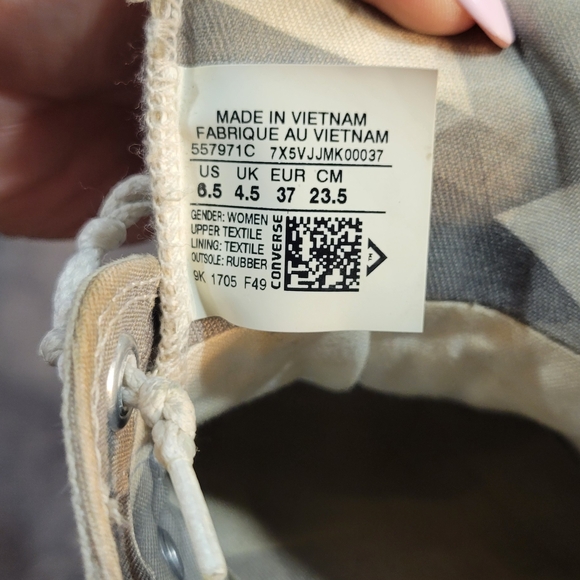 Converse All Star Sneakers - Cream - Picture 2 of 3